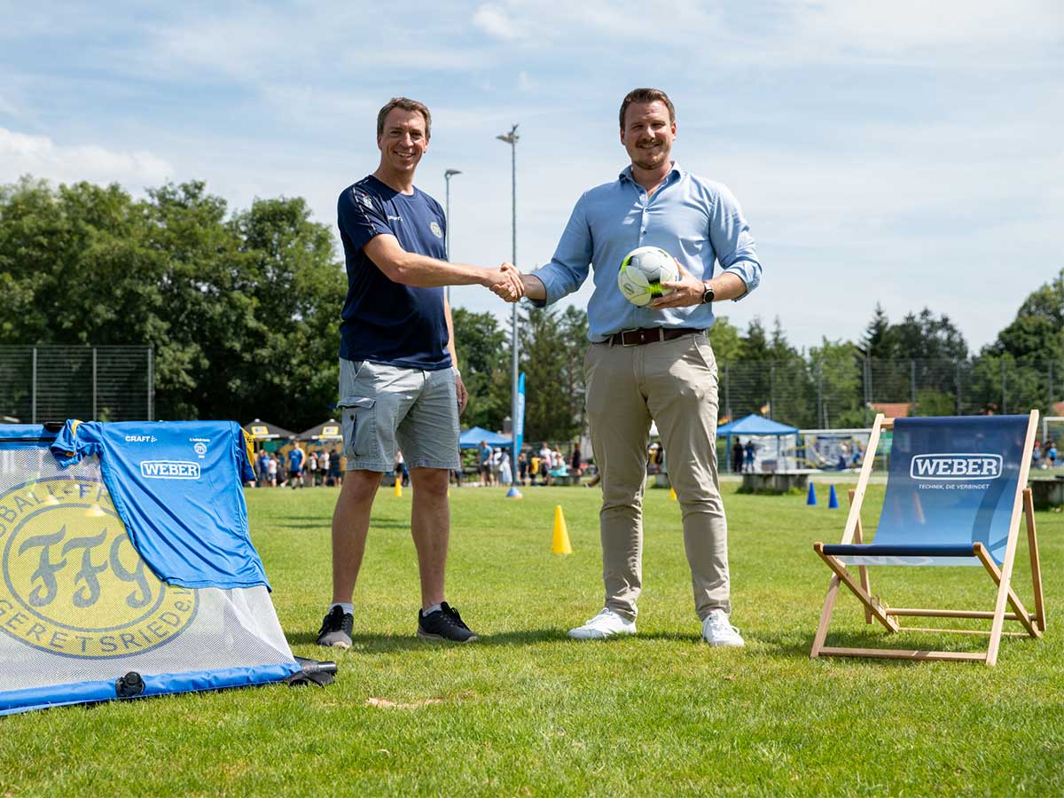 Sponsoring_Übergabe_FF Geretsied Sommer Camp und WEBER Schraubautomaten