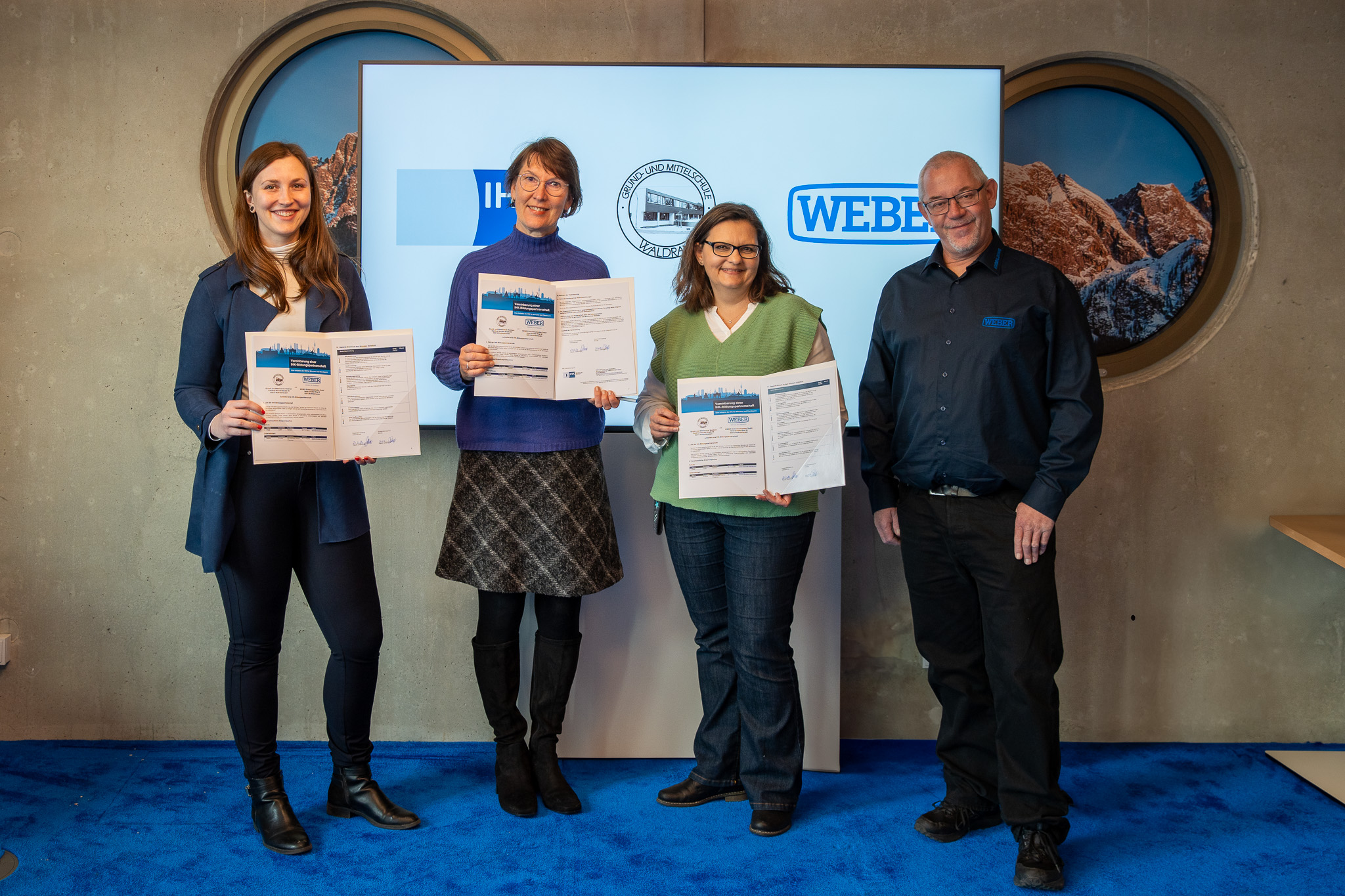 IHK Bildungspartnerschaft zwischen Mittelschule Waldram und WEBER.